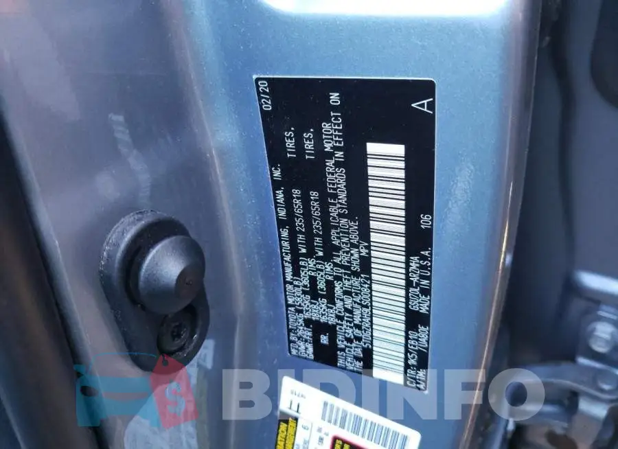 5TDGZRAH9LS008421 Photo# 10