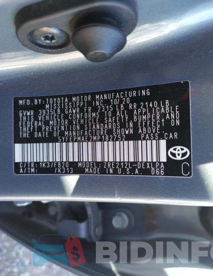 5YFEPMAE2MP182752 Photo# 10