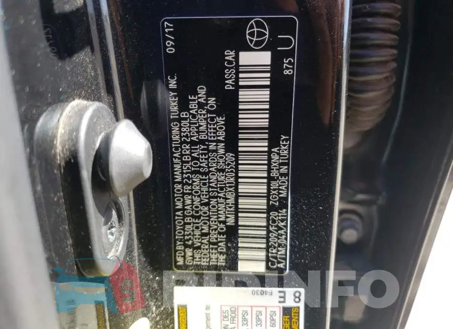 NMTKHMBX1JR035209 Photo# 10