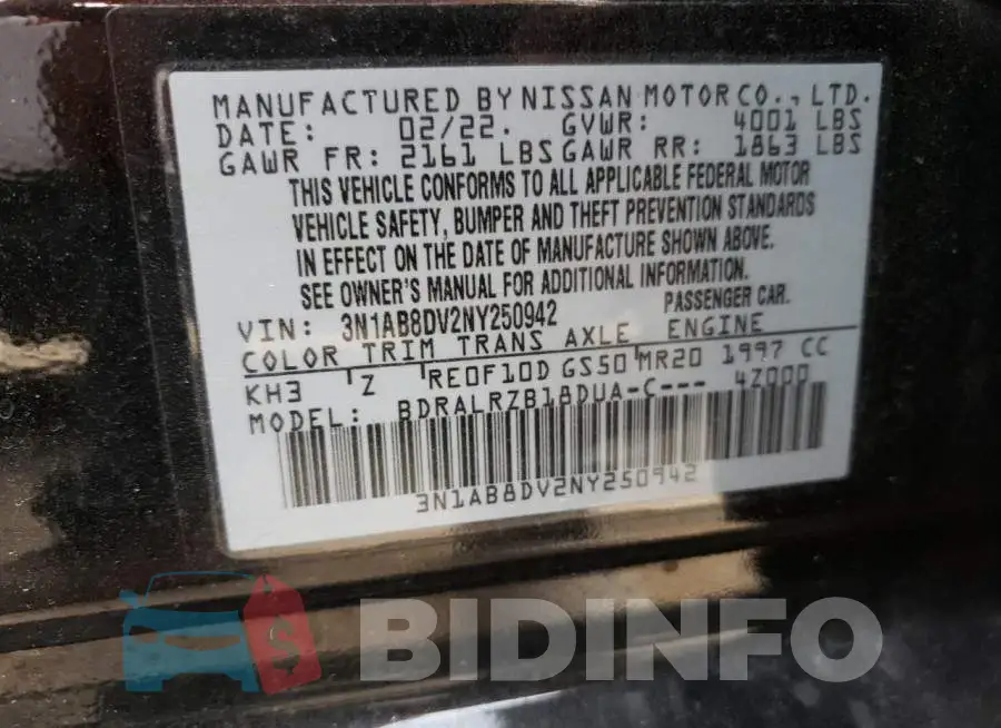 3N1AB8DV2NY250942 Photo# 10