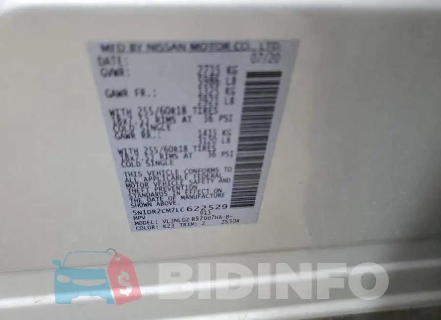 5N1DR2CM7LC622529 Photo# 10