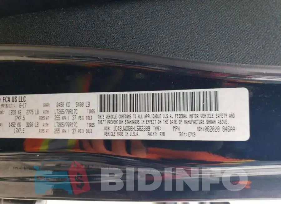 1C4BJWDG6HL682389 Photo# 10