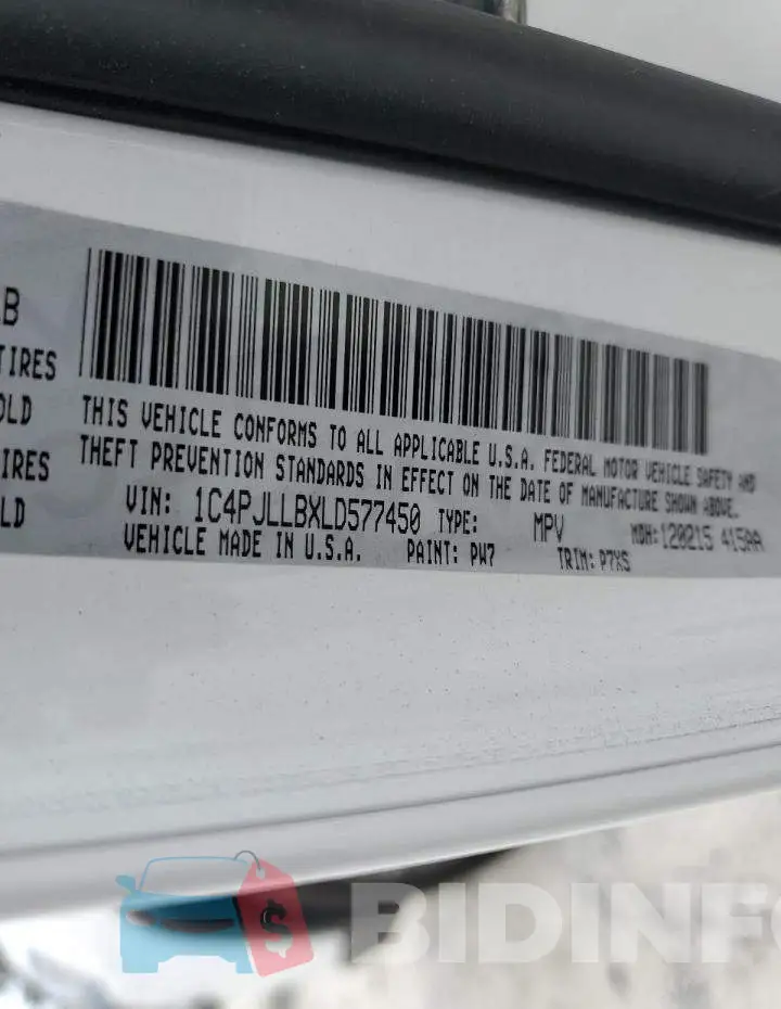1C4PJLLBXLD577450 Photo# 10