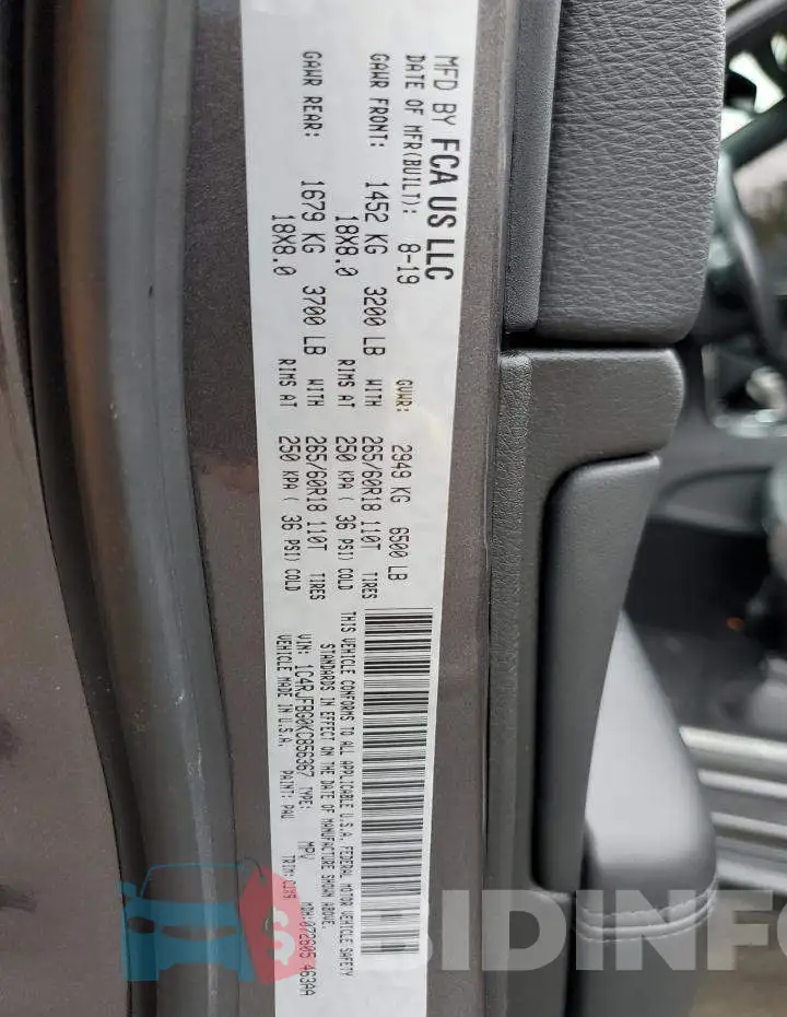 1C4RJFBG0KC856367 Photo# 10