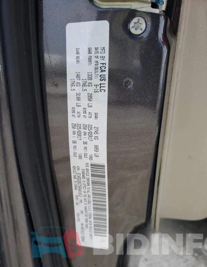 2C4RDGBG7GR401012 Photo# 10