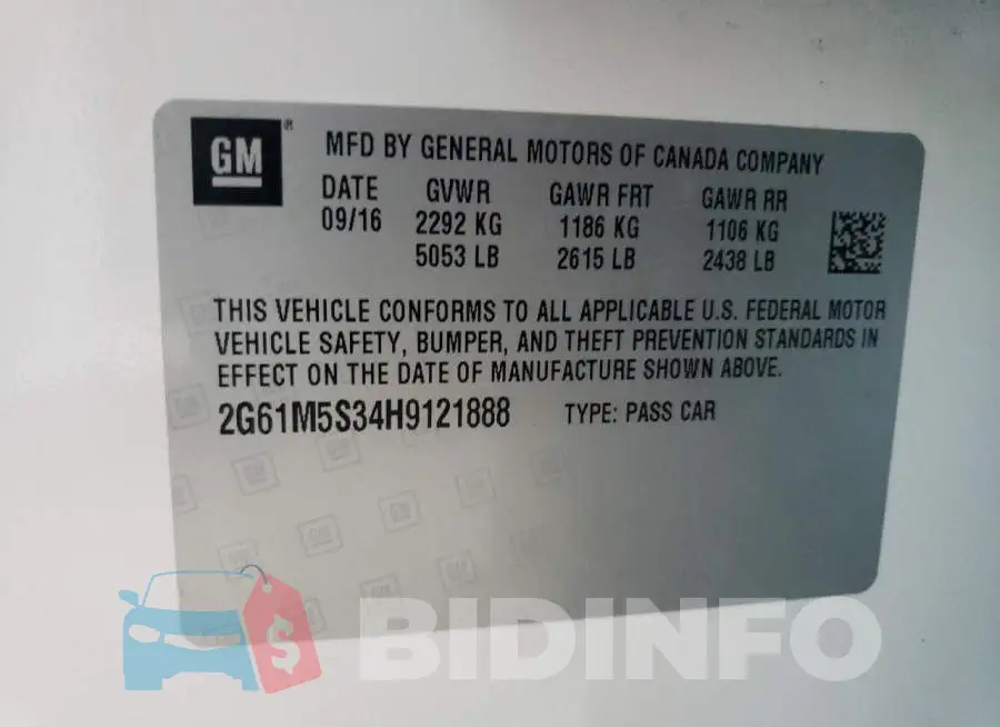 2G61M5S34H9121888 Photo# 10