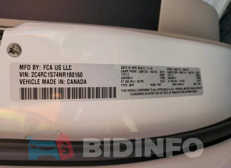 2C4RC1S74NR180160 Photo# 10