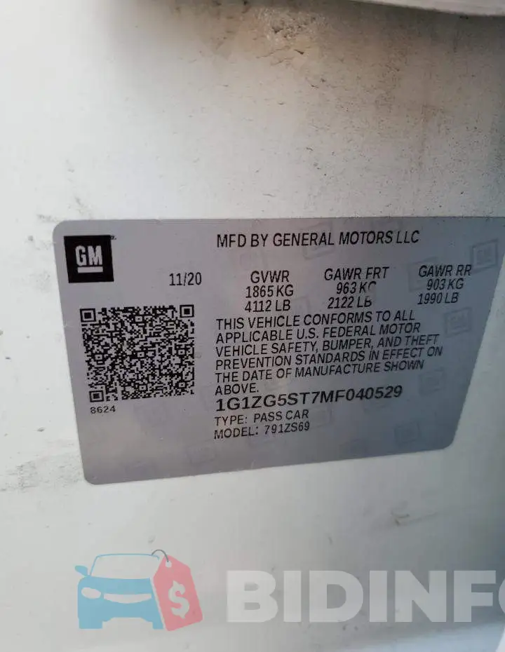 1G1ZG5ST7MF040529 Photo# 10