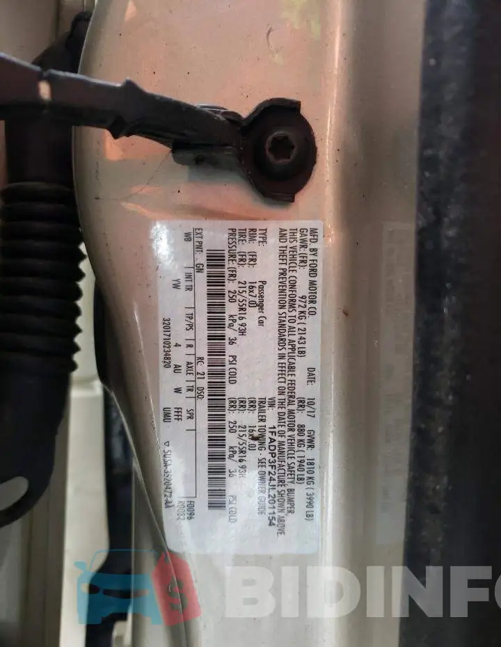 1FADP3F24JL201154 Photo# 10