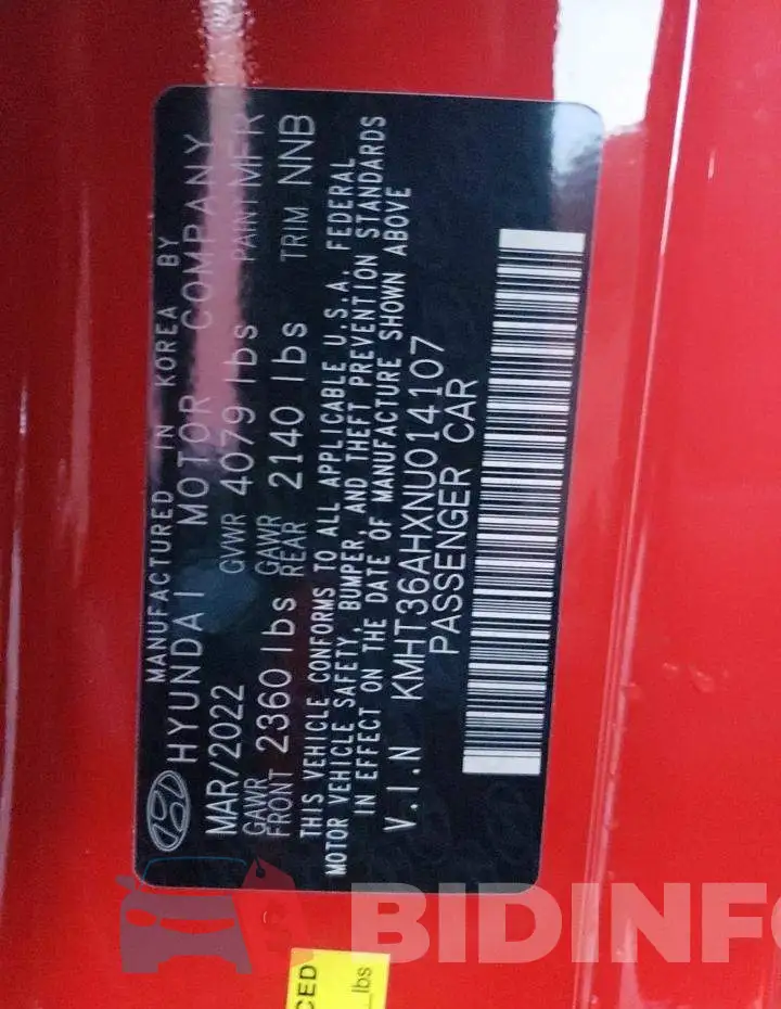 KMHT36AHXNU014107 Photo# 10