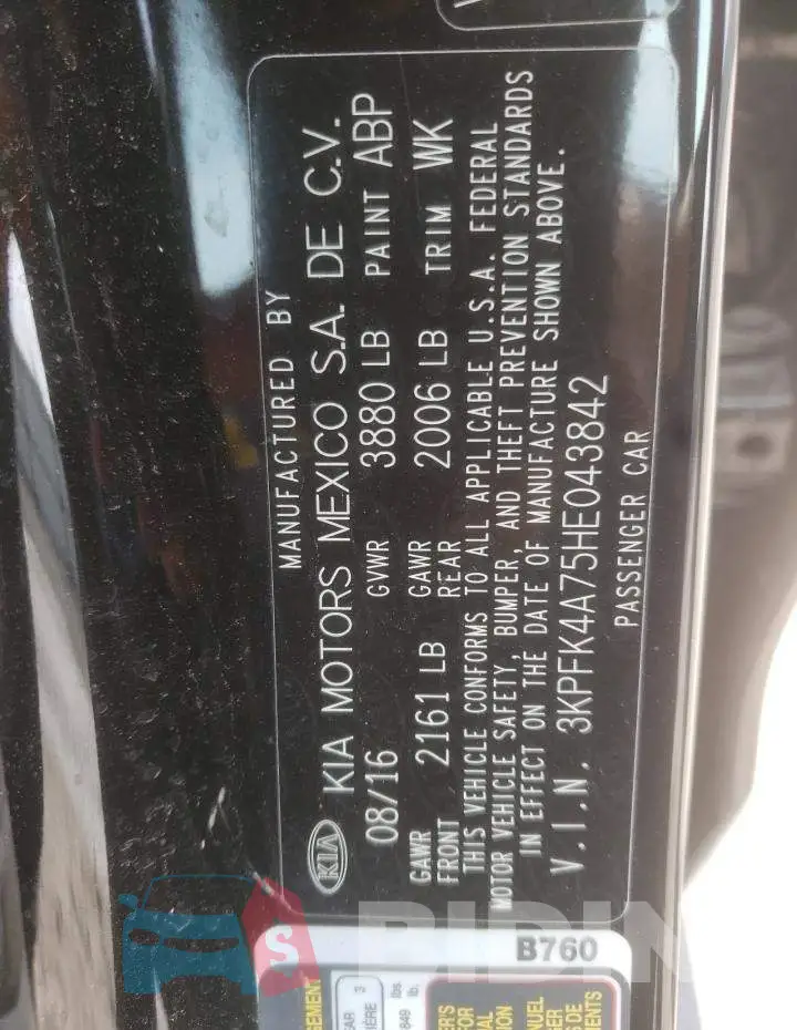 3KPFK4A75HE043842 Photo# 10