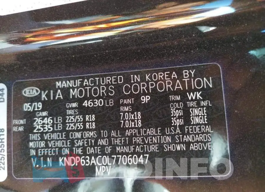 KNDP63AC0L7706047 Photo# 10