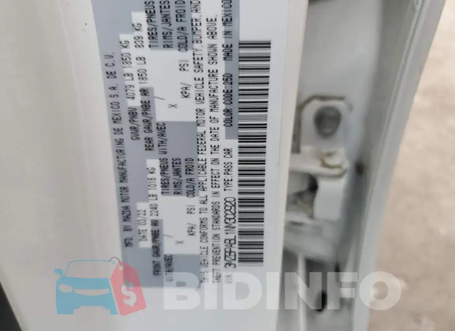 3MZBPABL1NM302920 Photo# 10