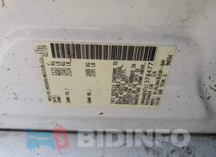 1N4AA6EV7LC378477 Photo# 10