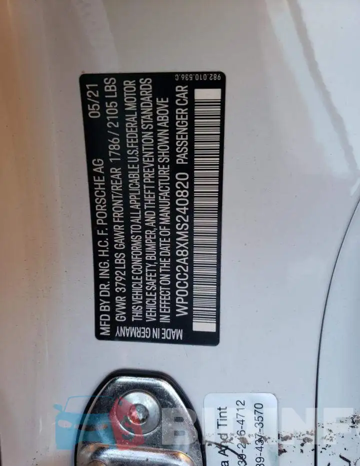 WP0CC2A8XMS240820 Photo# 10