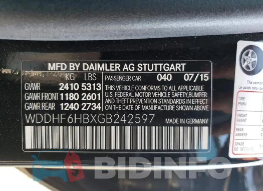 WDDHF6HBXGB242597 Photo# 10