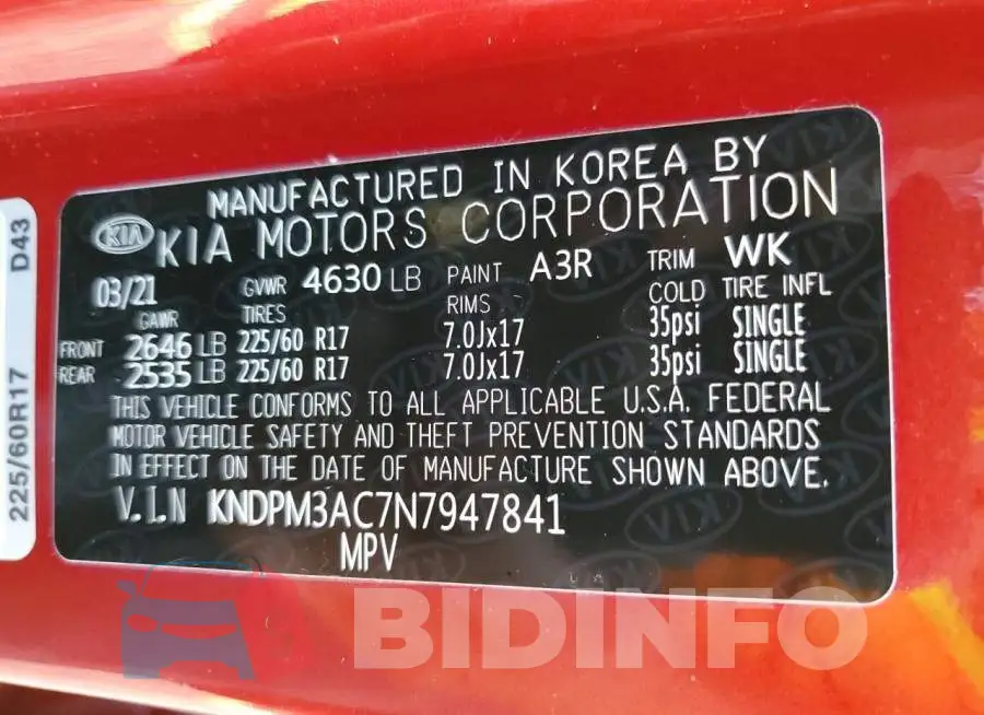 KNDPM3AC7N7947841 Photo# 10