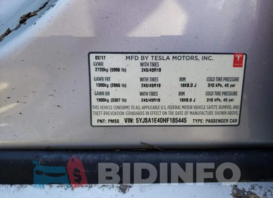 5YJSA1E40HF185445 Photo# 10