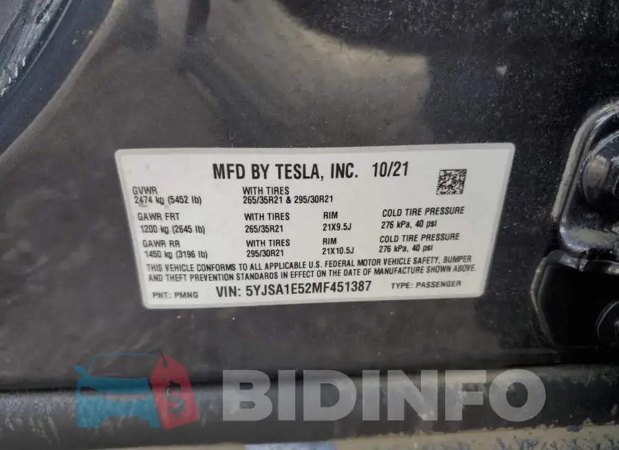 5YJSA1E52MF451387 Photo# 10