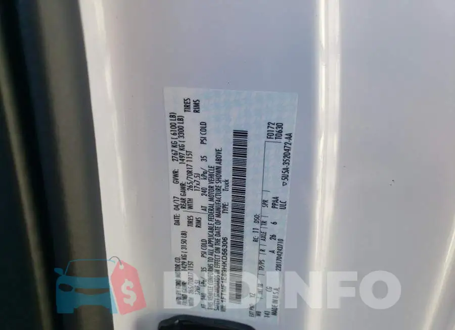 1FTMF1E89HKD56306 Photo# 10