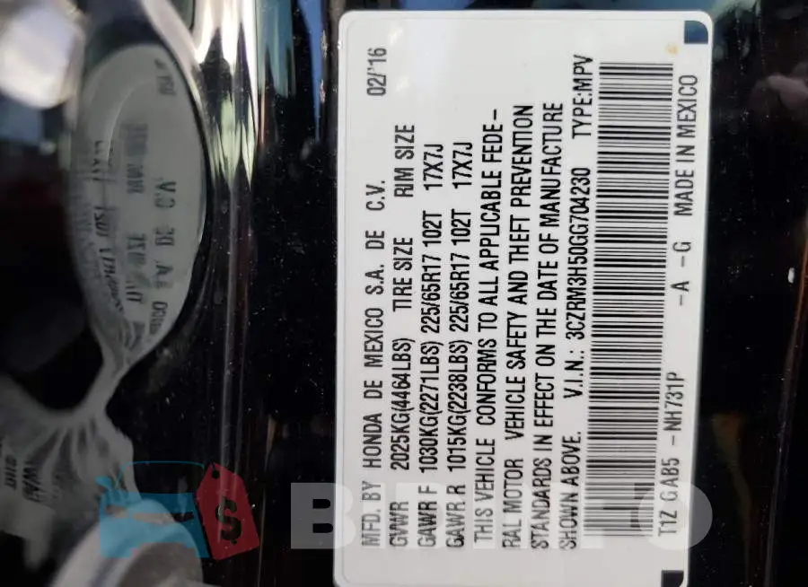 3CZRM3H50GG704230 Photo# 10