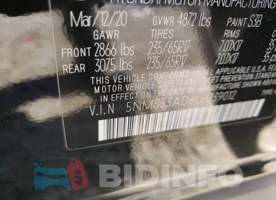 5NMS33AD6LH239012 Photo# 10
