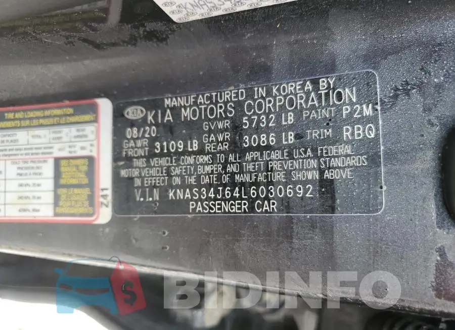 KNAS34J64L6030692 Photo# 10