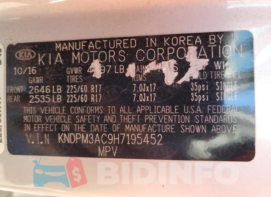 KNDPM3AC9H7195452 Photo# 10