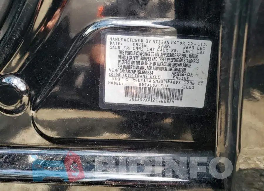 3N1AB7AP1GL666884 Photo# 10