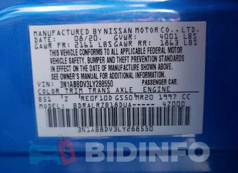 3N1AB8DV3LY288550 Photo# 10
