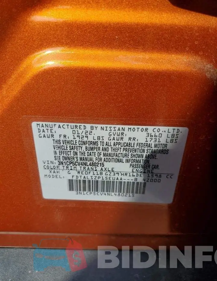 3N1CP5CV4NL480215 Photo# 10