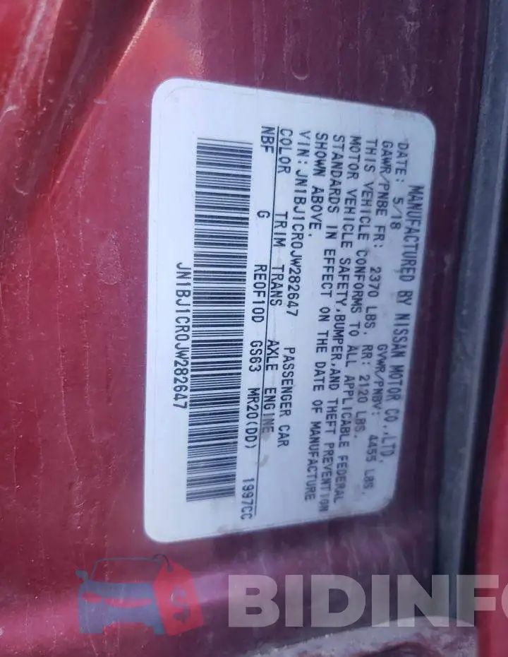 JN1BJ1CR0JW282647 Photo# 10
