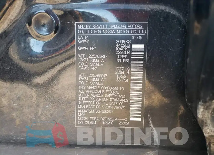 KNMAT2MT3GP616207 Photo# 10