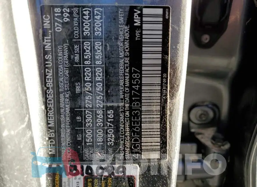 4JGDF6EE3JB174587 Photo# 10