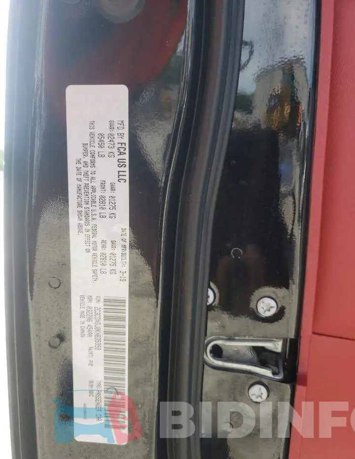 2C3CDXGJ0KH635358 Photo# 10
