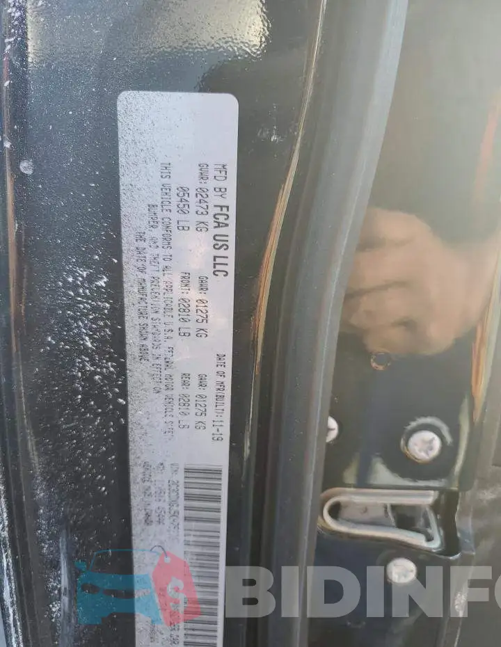 2C3CDXGJ5KH753387 Photo# 10