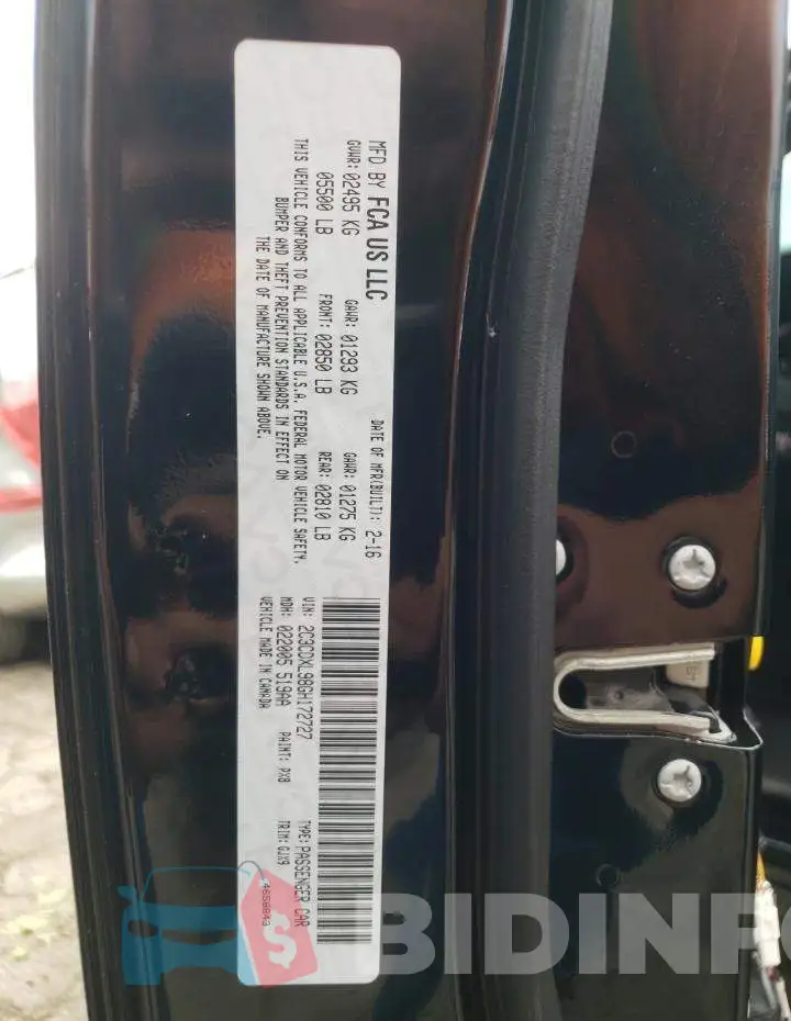2C3CDXL98GH172727 Photo# 10