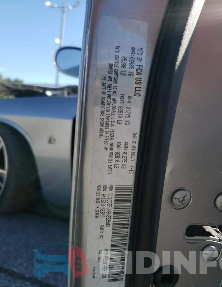 2C3CDZFJ8GH253583 Photo# 10