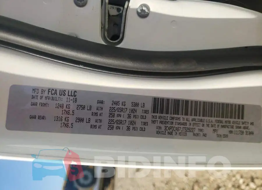 3C4PDCAB7JT529227 Photo# 10