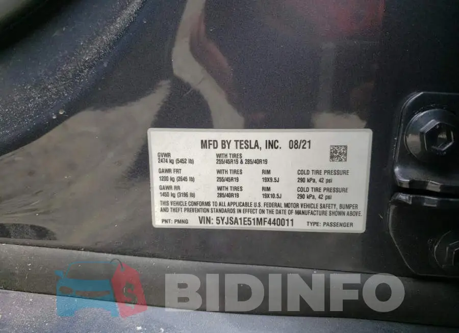 5YJSA1E51MF440011 Photo# 10