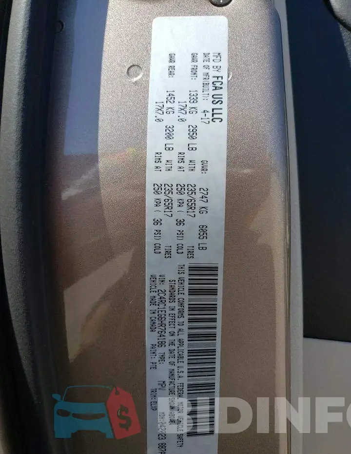 2C4RC1EG6HR764186 Photo# 10