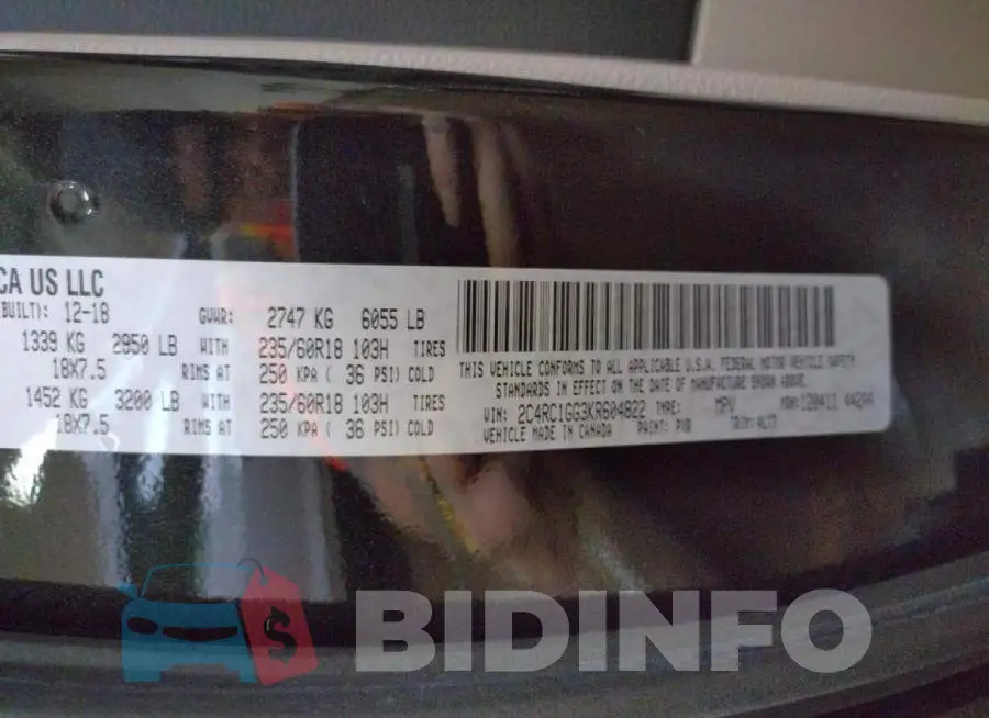 2C4RC1GG3KR604822 Photo# 10