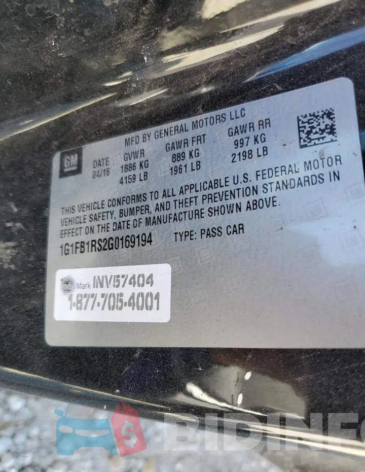 1G1FB1RS2G0169194 Photo# 10