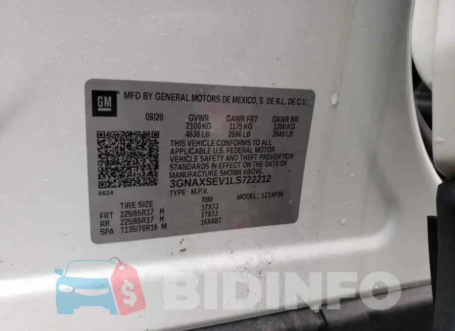 3GNAXSEV1LS722212 Photo# 10