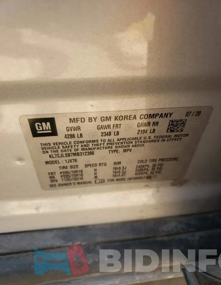 KL7CJLSB7MB312396 Photo# 10