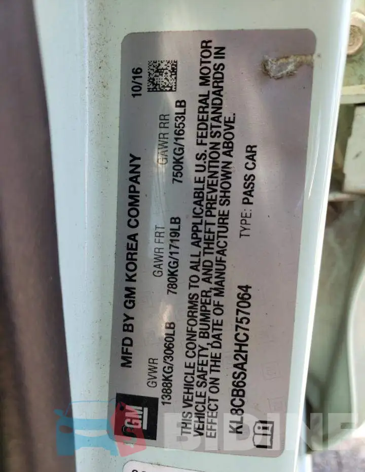 KL8CB6SA2HC757064 Photo# 10