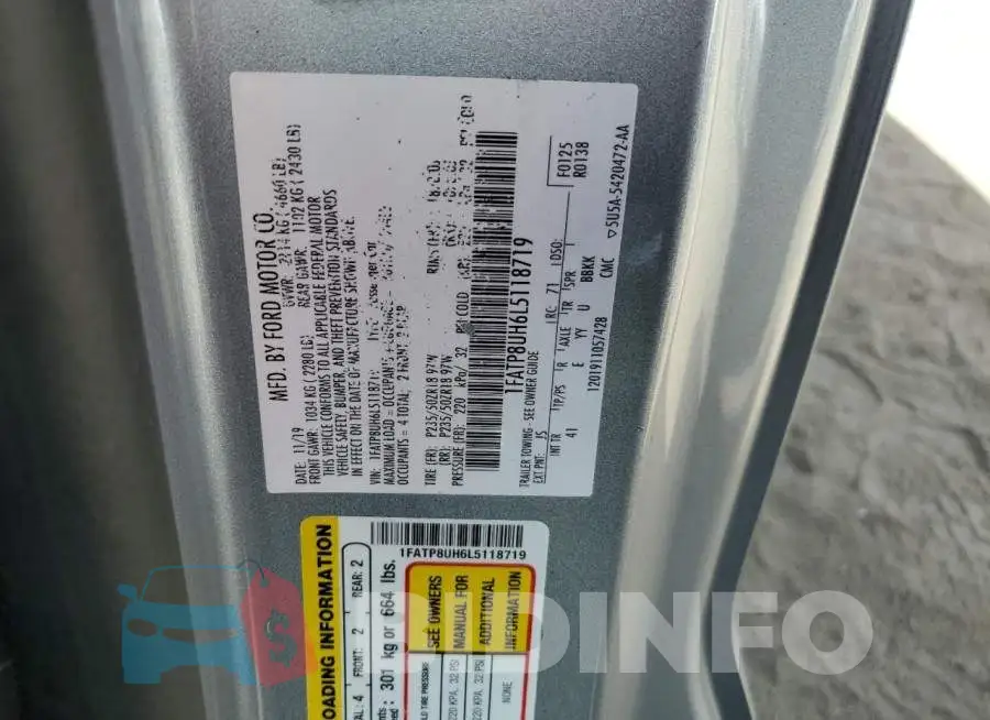 1FATP8UH6L5118719 Photo# 12