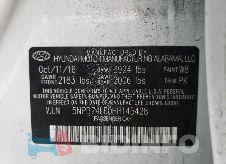 5NPD74LF0HH145428 Photo# 10