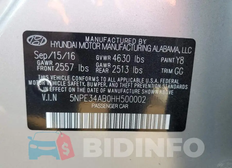 5NPE34AB0HH500002 Photo# 10