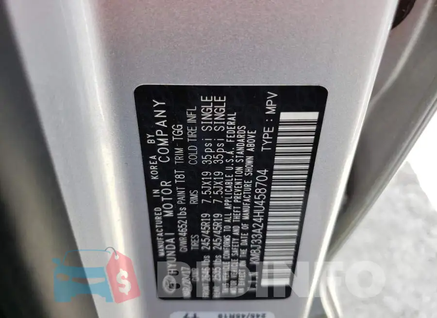 KM8J33A24HU458704 Photo# 10